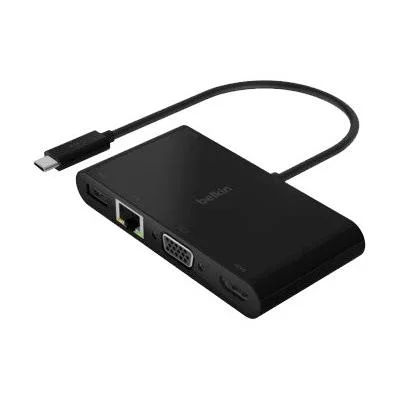Adaptador Belkin USB-C a GBE, HDMI, VGA y USB